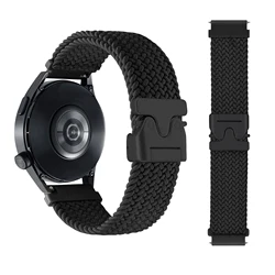 Durable Nylon Strap for Sports Watches - Adjustable Watch Band Bracelet, 20mm/22mm (Black)