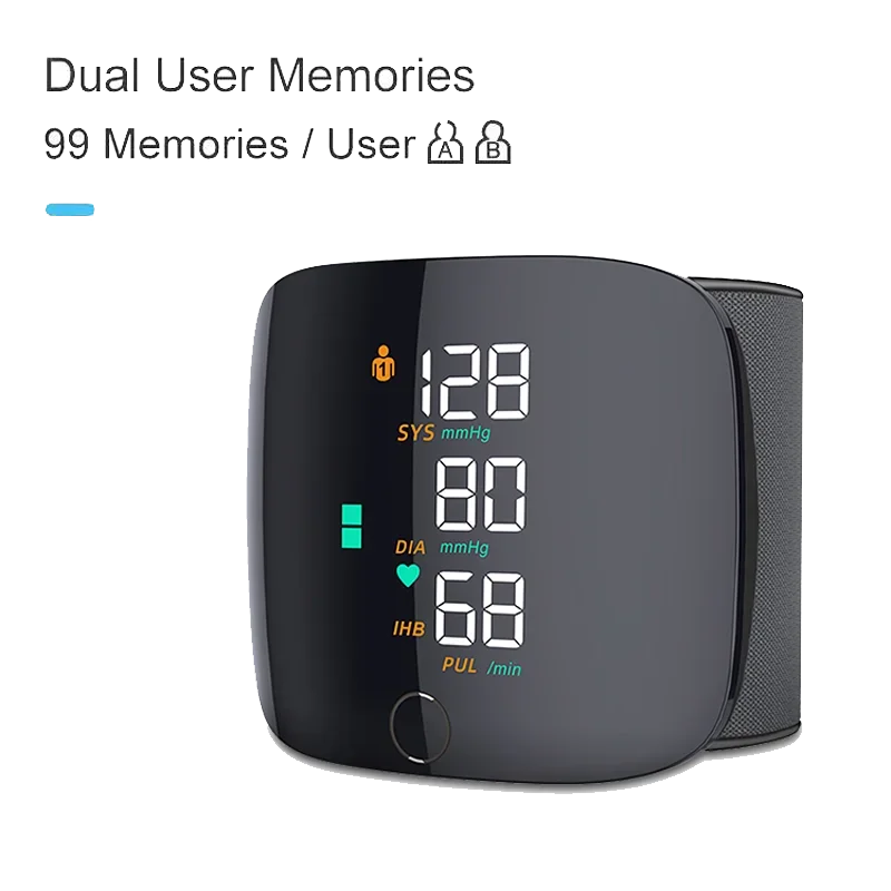 Electronic Digital Blood Pressure Monitor Wrist BP Machine Sphygmomanometer Tensiometro Blood Pressure Meter Machine