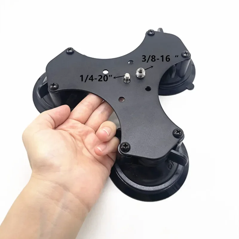 Dual / Triple Suction Cup Base Heavy Duty Twist Lock for GoPro Camera Mount Car Windshield Window Glass Phone Projector Holder phone holder mobile phone holder car suction cup bracket action camera adapter