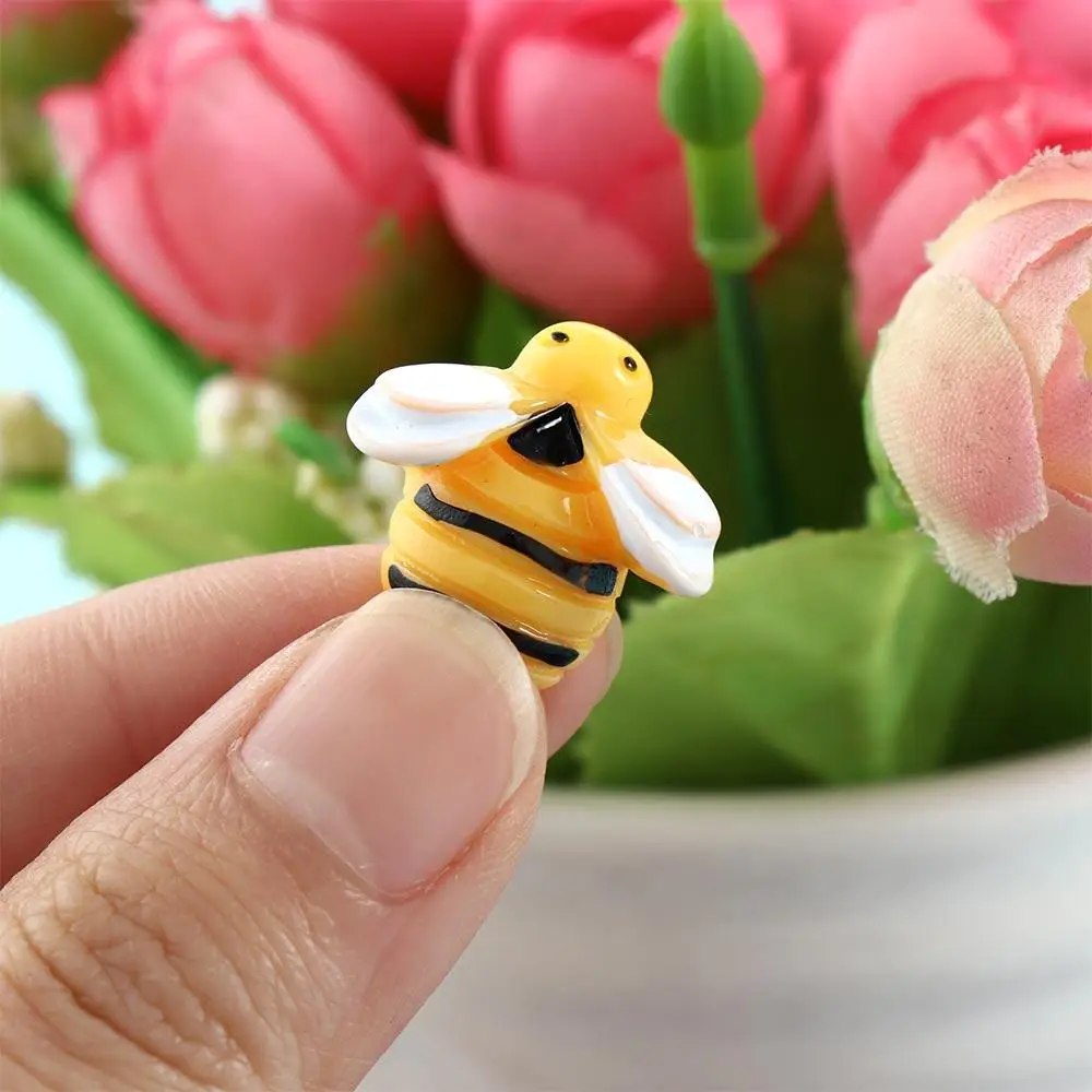 Scrapbook Accessories Jewelry Making Tiny Bee Lovely Resin Embellishment Flatback Miniature Cabochon resin ornaments resin crafts resin crafts accessories