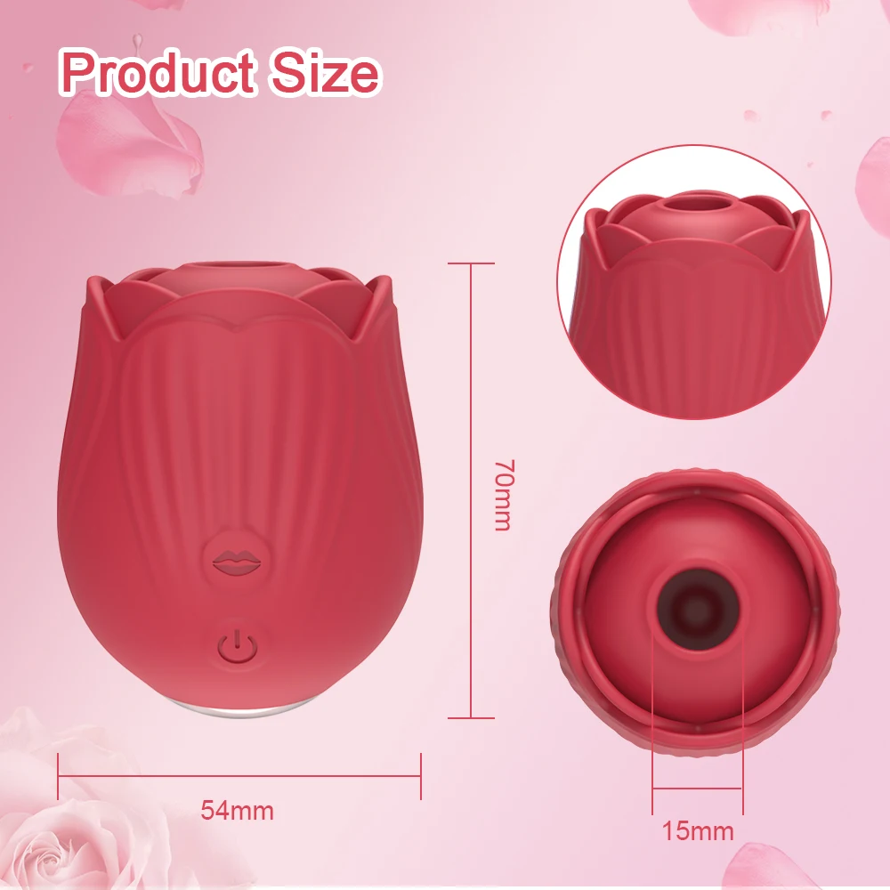 Sucking Rose-Toys Vibrator for Clitoris Women Vacuum Stimulator Oral Nipple Clit Sucker Sex Toys for Female Adults Goods