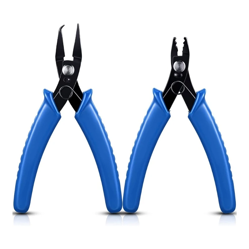 

2 Pcs Jewelry Crimper Plier Beading Crimping Tool Precisions Jewelry Making Tool E0BE