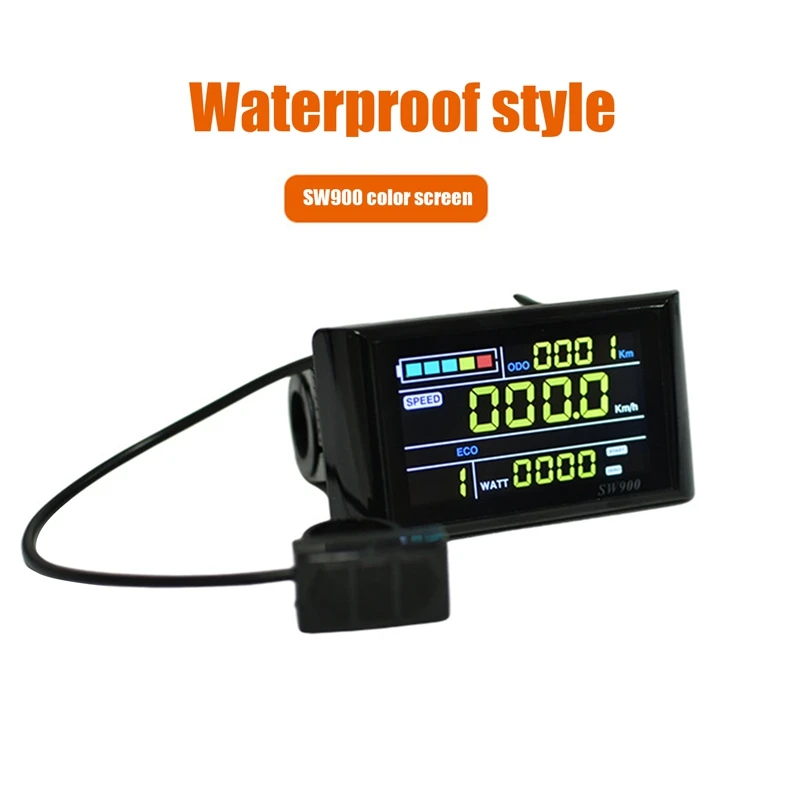 Vélo électrique Panneau d'affichage LCD Port USB Compteur de vitesse 36V  48V