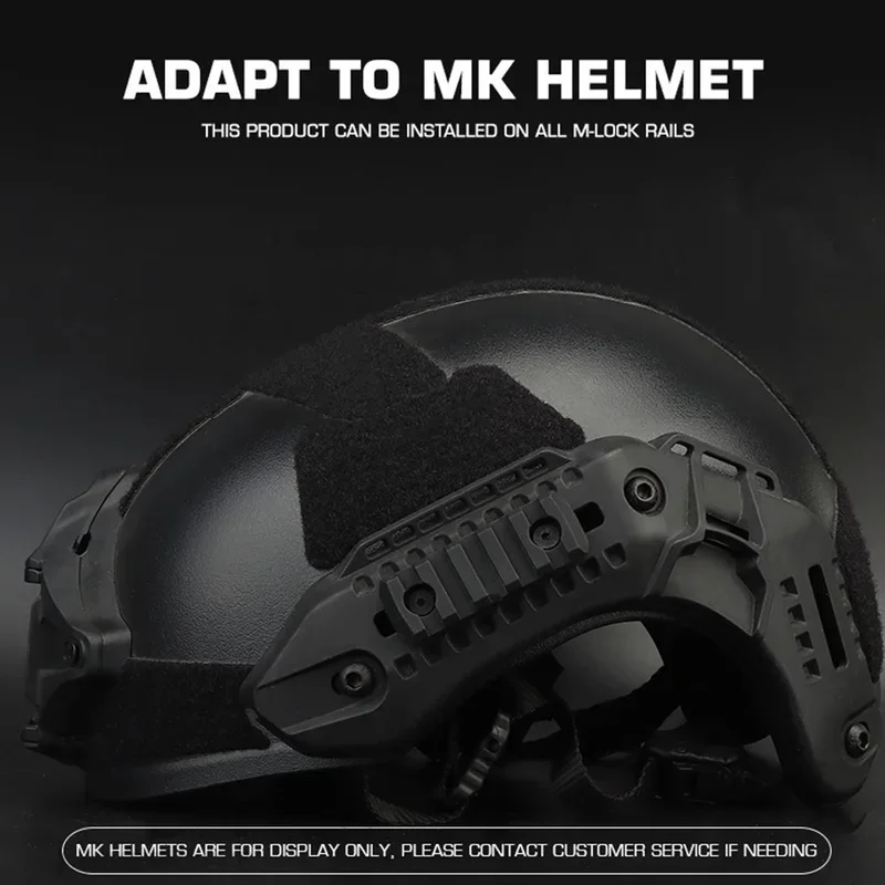 Tactical Nylon Helmet Mount Rail, Paintball Helmet Accessories, Side Rail Mount Adapter For