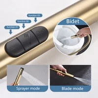 KEMAIDI แปรงทองห้องน้ํา Bidet ก๊อกน้ํา Wall Mount Bidet Sprayer สําหรับห้องน้ําร้อนน้ําเย็นผสมห้องน้ํา Bidet ฝักบัว 3