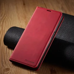 Leather Phone Case - Sleek and Durable Design for A33 5G (Red)