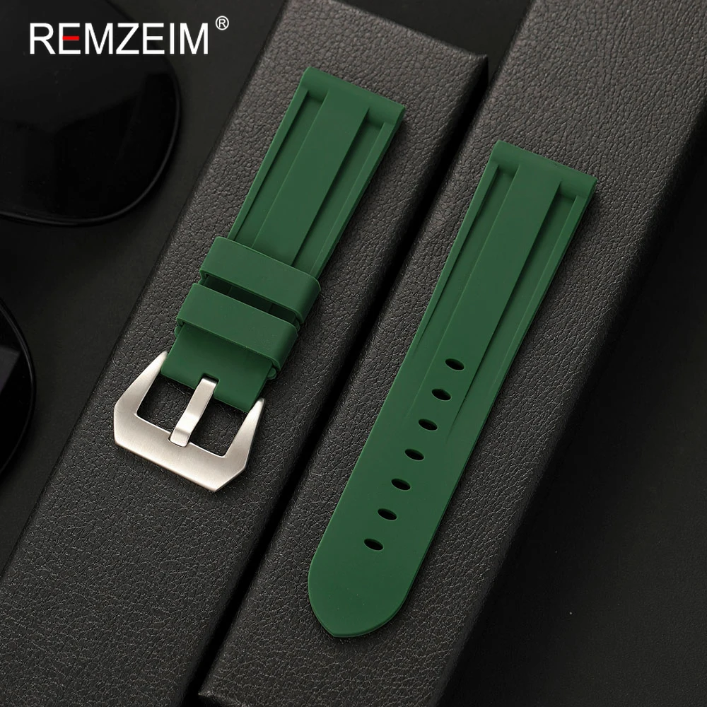 Waterproof Silicone Sport Watch Strap - Durable & Comfortable Replacement Wristband