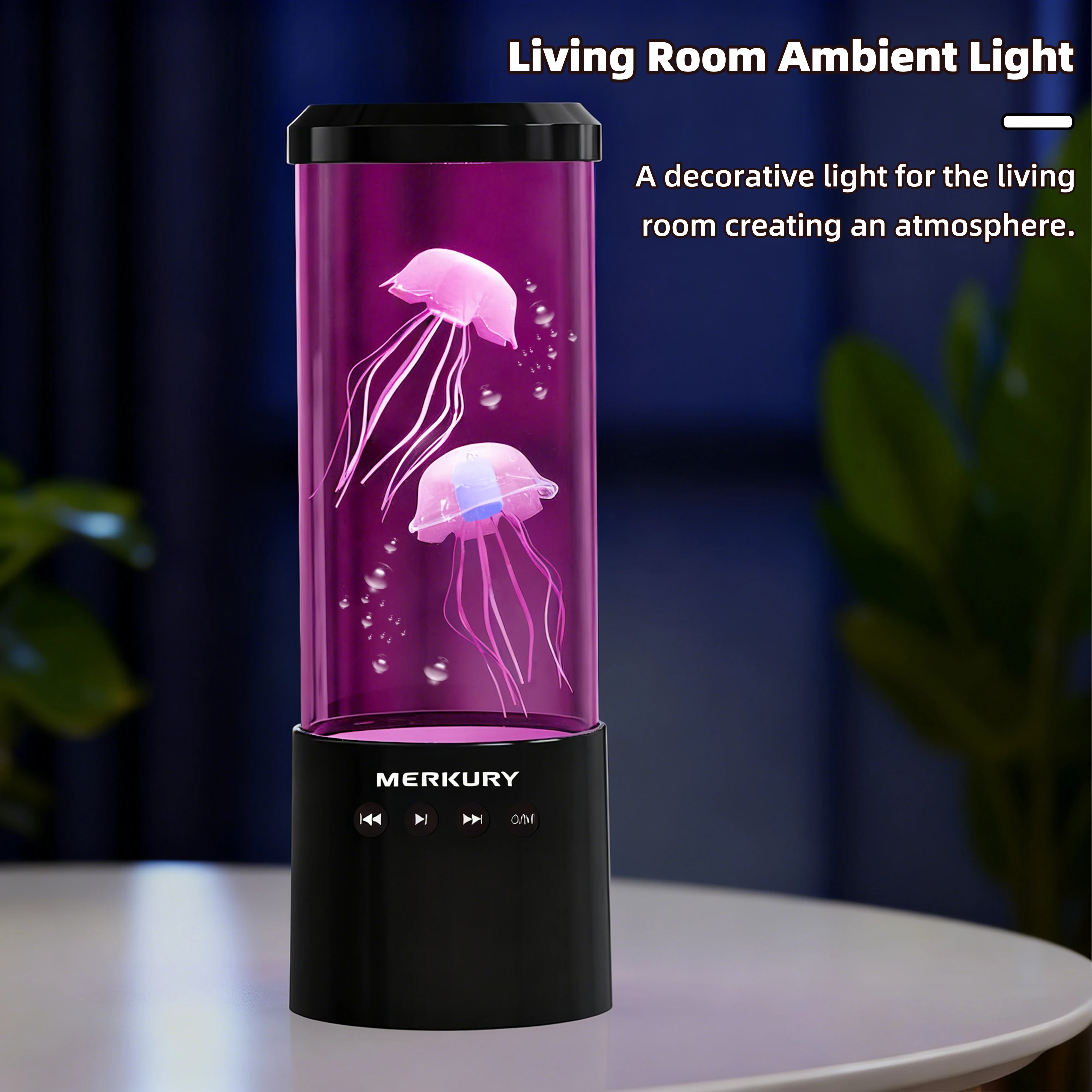 New Decorative Jellyfish Lamp Multicolor LED USB Powered Remote Control Waterproof Home Decoration Lamp Ideal Gift