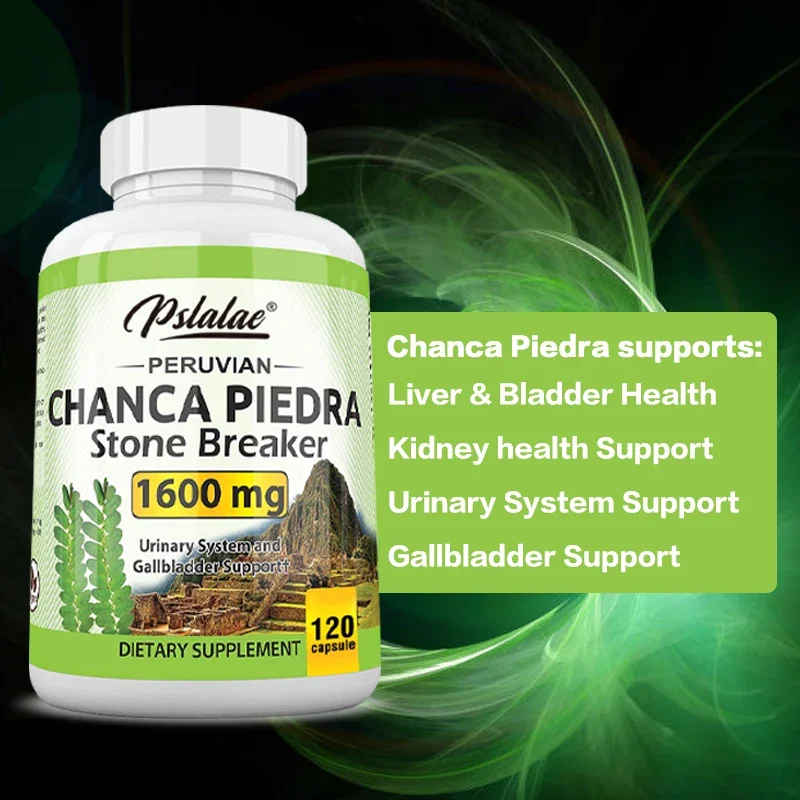 Chanca Piedra Capsules 1600mg Kidney Stone Crushing Urinary Tract Support Non-GMO
