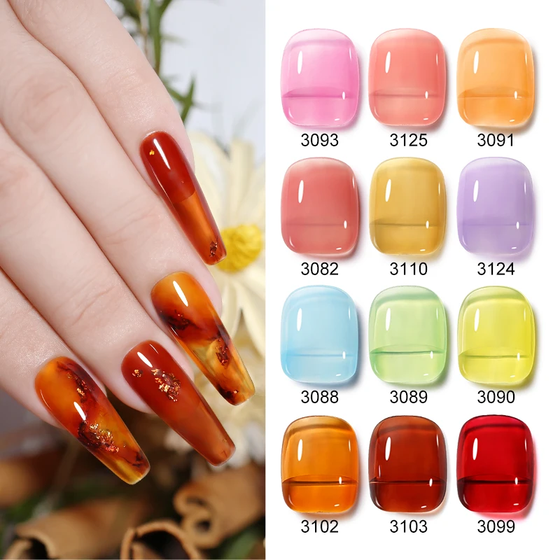 Clou Beaute 15ml Top Base Coat Autumn Gel Nail Polish Vernis Semi Permanent UV Nail Art Lakiery Hybrydowe Manicure Gel Polish 5