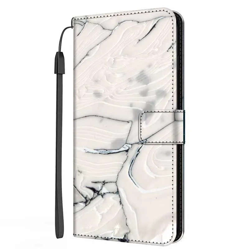 cute samsung phone case Marble Wallet Case For Samsung Galaxy A30 A50 A70 A30S A50S A51 A71 5G A10 A10S Phone Cover Leather Flip Stand Margnetic Card samsung flip phone cute