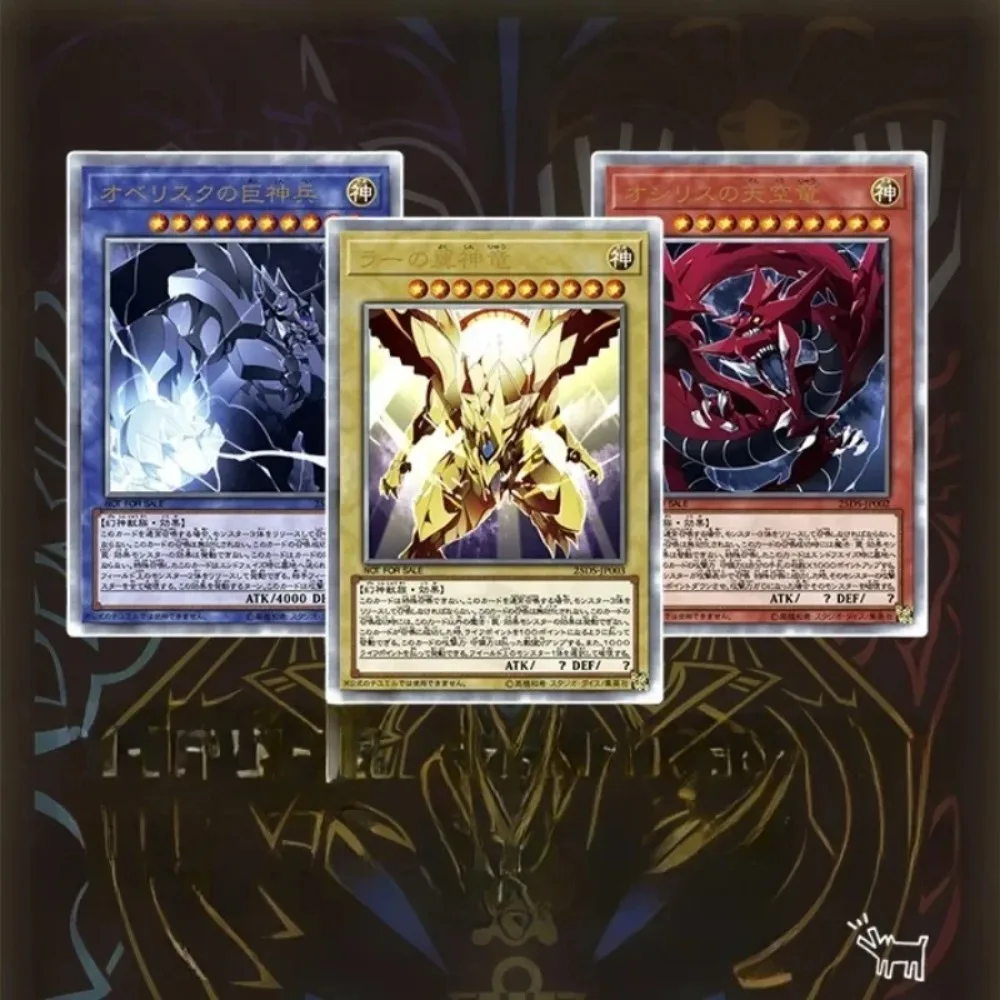 

Сделай Сам самодельный Yu-Gi-Oh! Карта Бога, 3 шт., 25-я годовщина, флэш-карта, аниме, коллекция, рождественский подарок