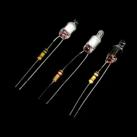 10Pcs Neon Light Bulbs 4*10mm 5*13mm Main Power Indicator With Resistance 220V Red/Blue/Green 2