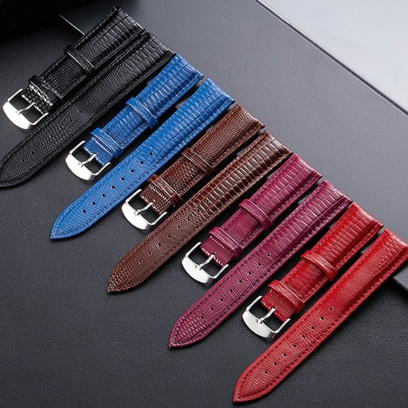 Universal Leather Watch Strap - Premium Waterproof Band with Installation Tool