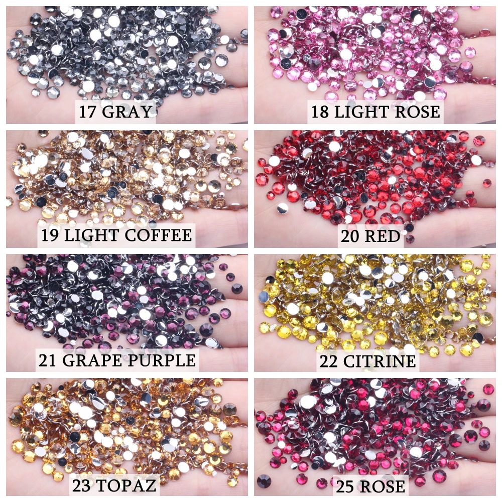 3000pcs Flatback Rhinestones for Crafts,Light Purple and Purple Crystals Rhinestone,Resin Flatback Rhinestones Glitter Gems Nail Diamonds