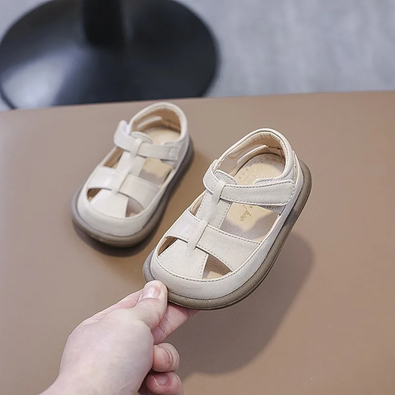 Baby Girls Sandals Children Summer Shoes Soft Sole Anti Slip Lightweight Infant Toddler Shoes Kids Anti-collision Beach Shoes