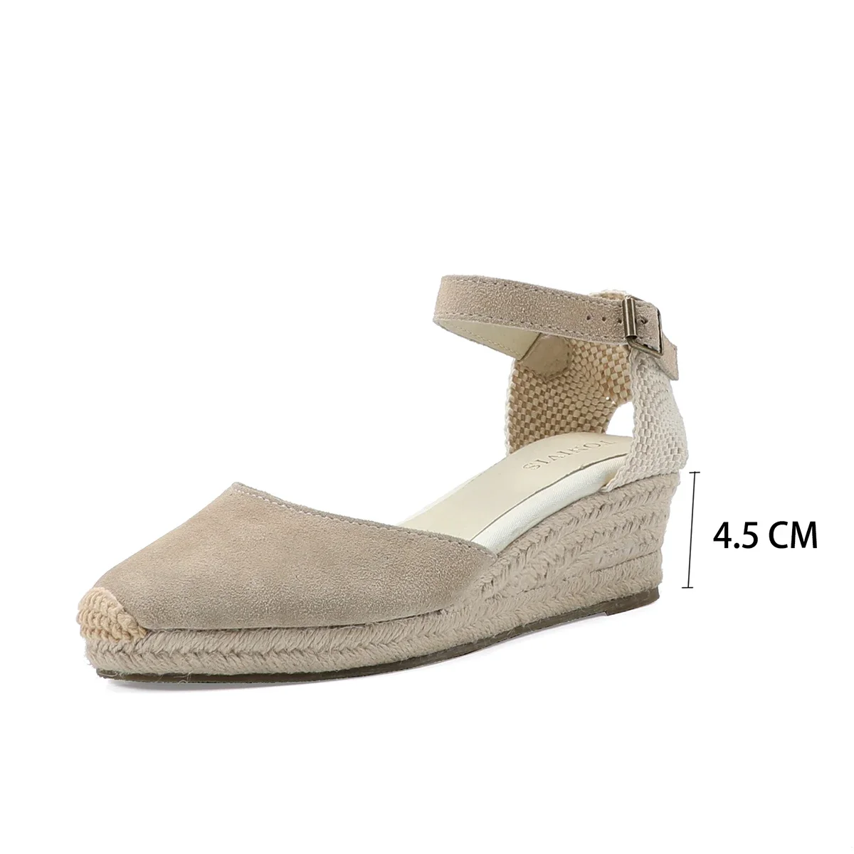4.5CM Beige Leather