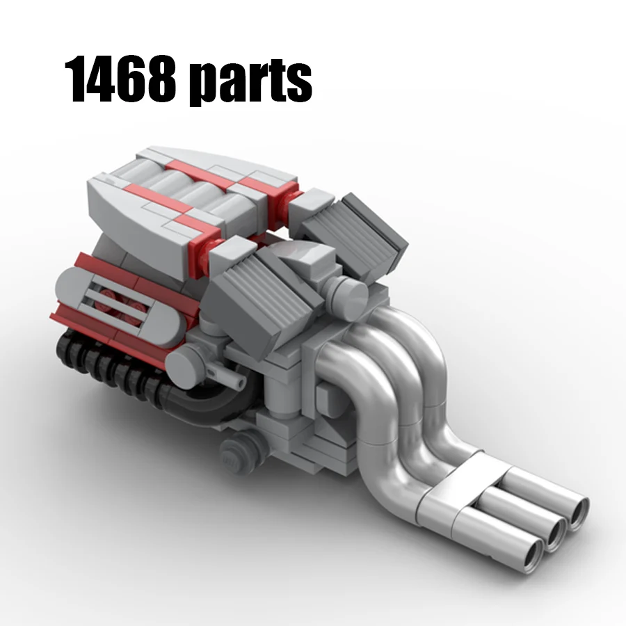 기술 차량 장난감 자동차 모델 빌딩 블록, MOC 자동차 moc-86902, 1468 부품