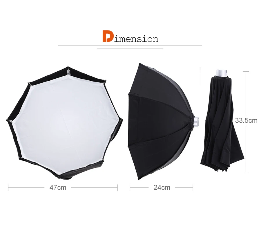 Description Picture 4 of itemGodox AD-S7 Multi-functional 45cm Flash Umbrella Photo Softbox Studio Soft Box Photography For WITSTRO AD200 AD360II AD180 AD360