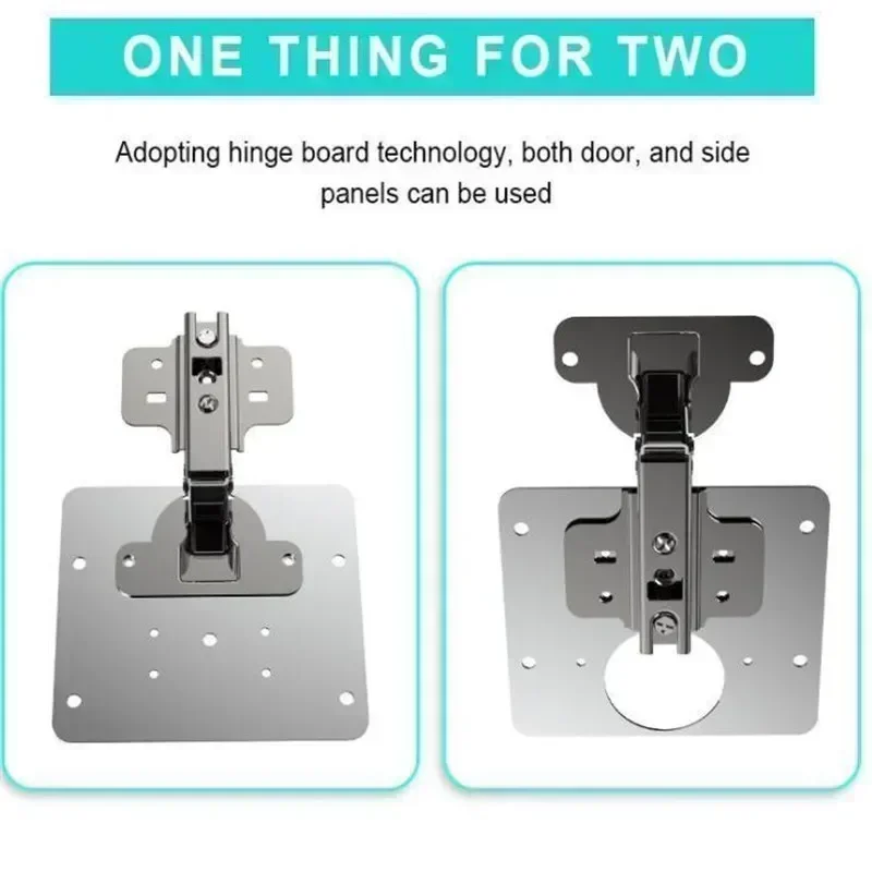 Stainless steel hinge repair fixed plate wardrobe door hinge cabinet cabinet fixed fastener repair piece with screws