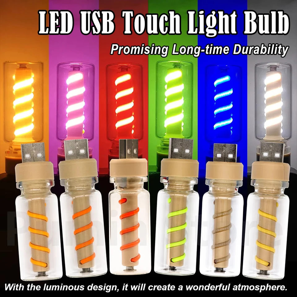 AliExpress 2025 트렌드 상품 조광 Usb 터치 Led 야간 램프 필라멘트 캠핑 램프 전구 5V 쇼핑 목록