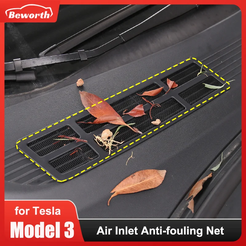 21-22years Tesla Model3 Air Inlet Anti-Fouling Net Car Cover Protective  Cover