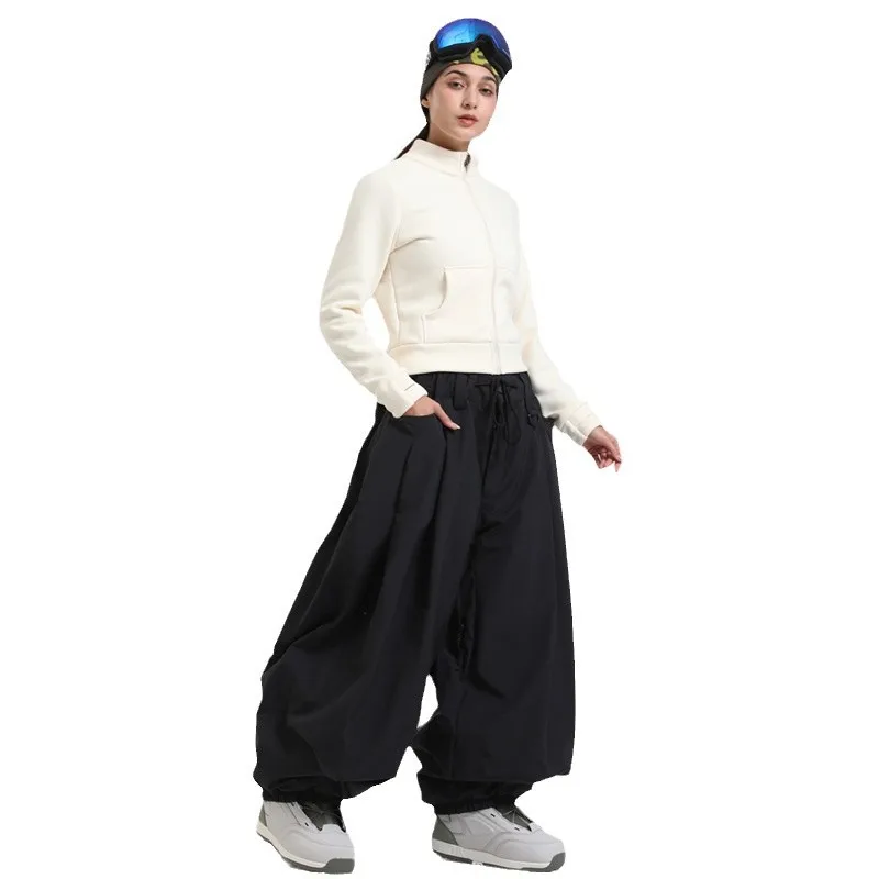 Gsou Snow Fashion Oversized Loose Ski Pants Waterproof Warm Windproof Snowboard Trousers Outdoor Sports Professional Snow Pants 5