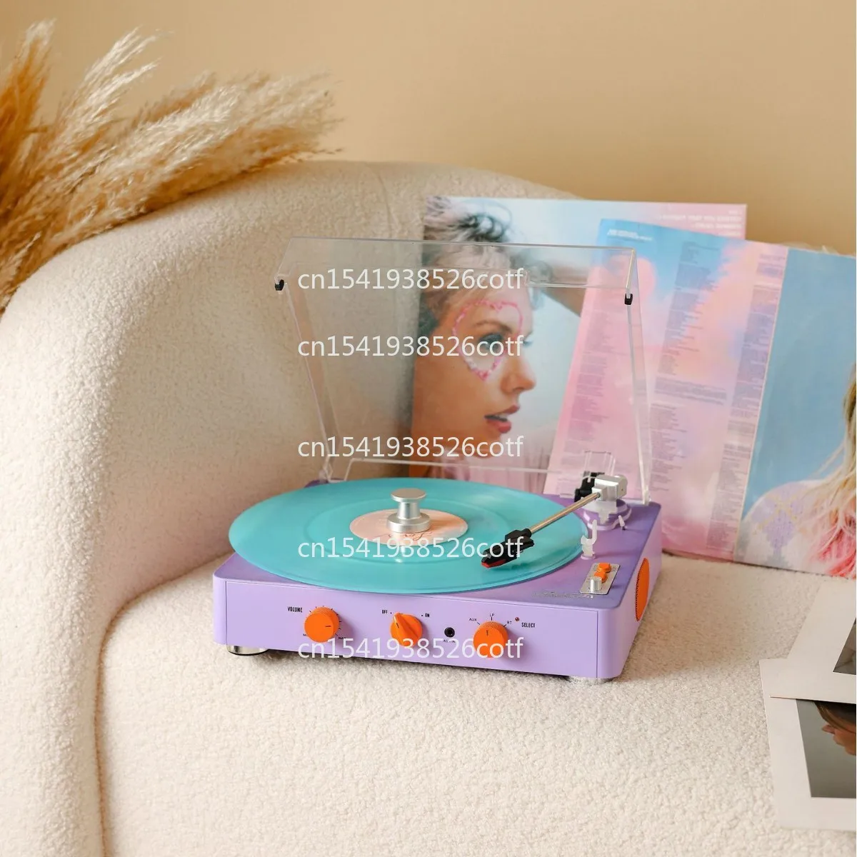 레트로 LP 레코드 플레이어 블루투스 스피커 다기능 올인원