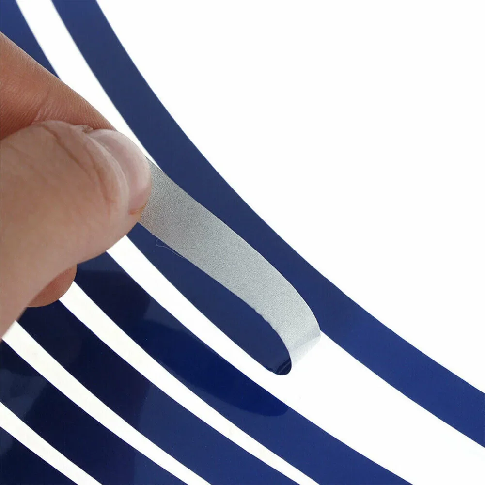 

Edge Strip Wheel Rim Sticker Reflective Universal Wheel 16pcs/set About 8mm Blue High Quality Hot Sale Brand New