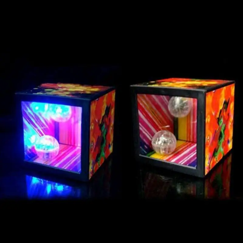 New Mirror Missing Coins Square Case Trick Prop Gimmick Coin Money Collecting Box Magical Piggy Bank Entertaiment Accessories