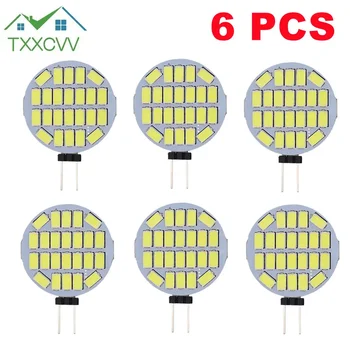 LED 램프 AC G4, 3W RV 조명, 25W 할로겐 전구 교체, 350LM 24led 5730smd, 플리커 범위 후드 보트 조명 없음, 12V 24V