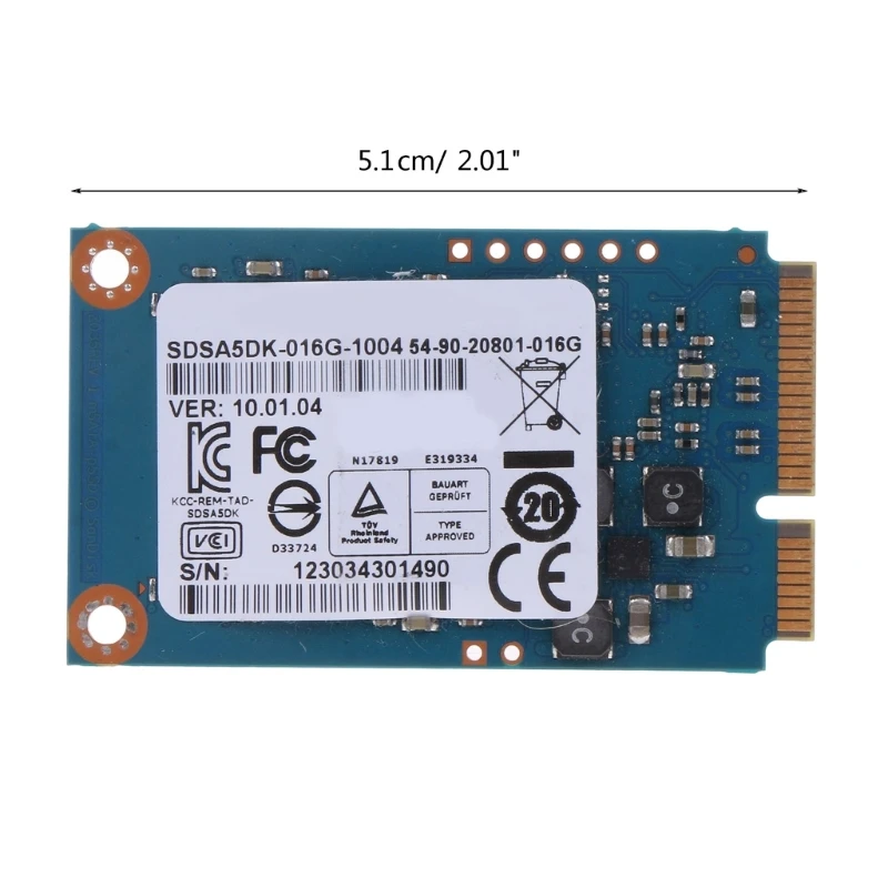 MSATA SSD 컴퓨터 내부 솔리드 스테이트 하드 드라이브, 게임 콘솔 노트북 하드 드라이브 교체, 16GB