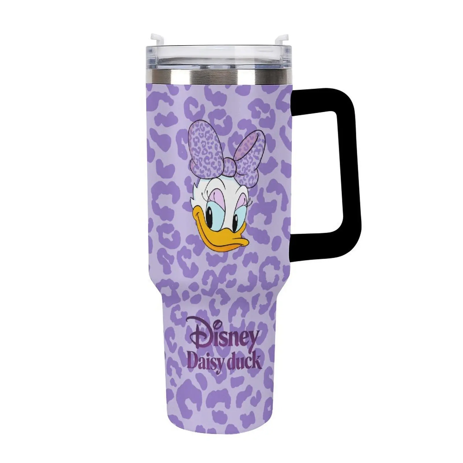 Mug Isotherme Disney Daisy Duck - Motif Léopard Violet