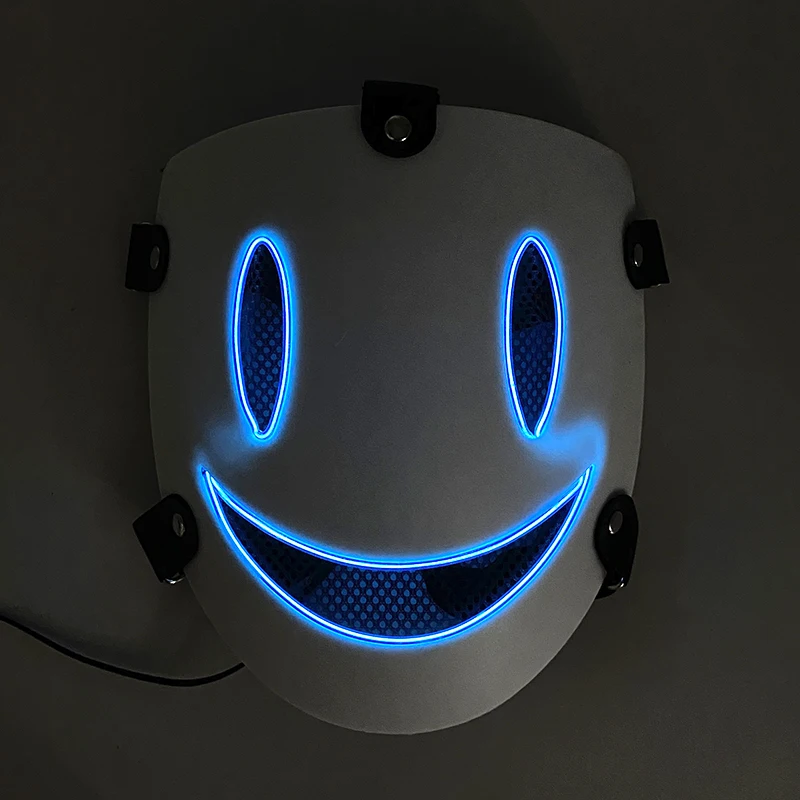 High Rise Invasion-Inspired Yuri Honjo Neon Glow Face Mask Cosplay Prop