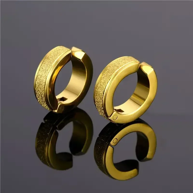 Simple Circle Stainless Steel Hoop Earrings Women Men Exquisite Unisex Clip on Earring Fashion Punk Jewelry Accessories hoop earrings ear clip earrings clip earrings ear clip ear accessories 1pc