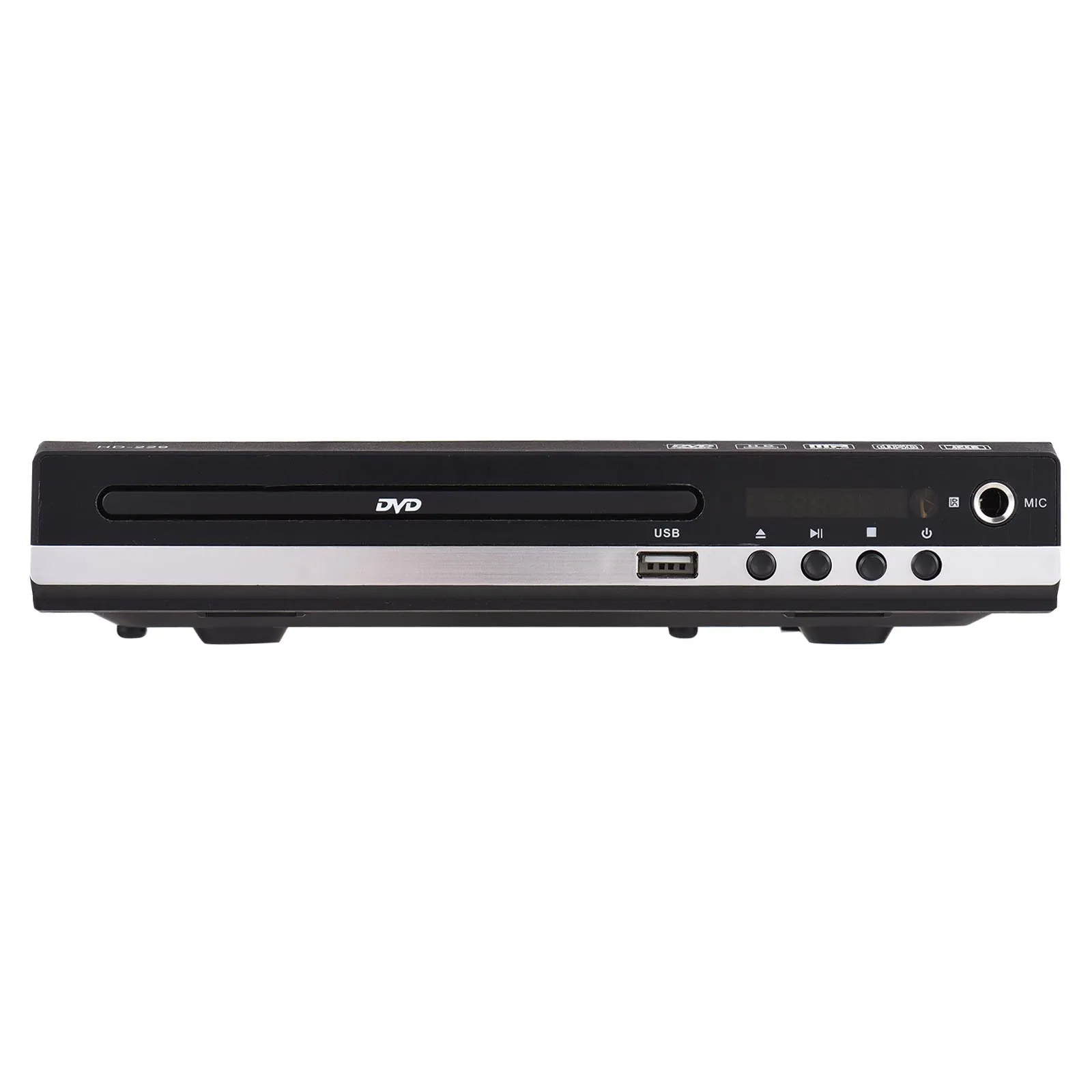 HD-229 Home Portable DVD Player DVD with Remote Control CD Disc Player Digital Multimedia U Disk Playback HD AV Output