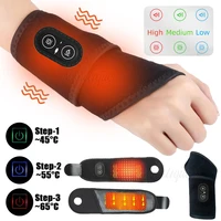 Electric Heating Wrist Protector Three Gear Heat Sports Protection Breathable Support Sleeve Hand Joint Brace Cold Hot Protect 1