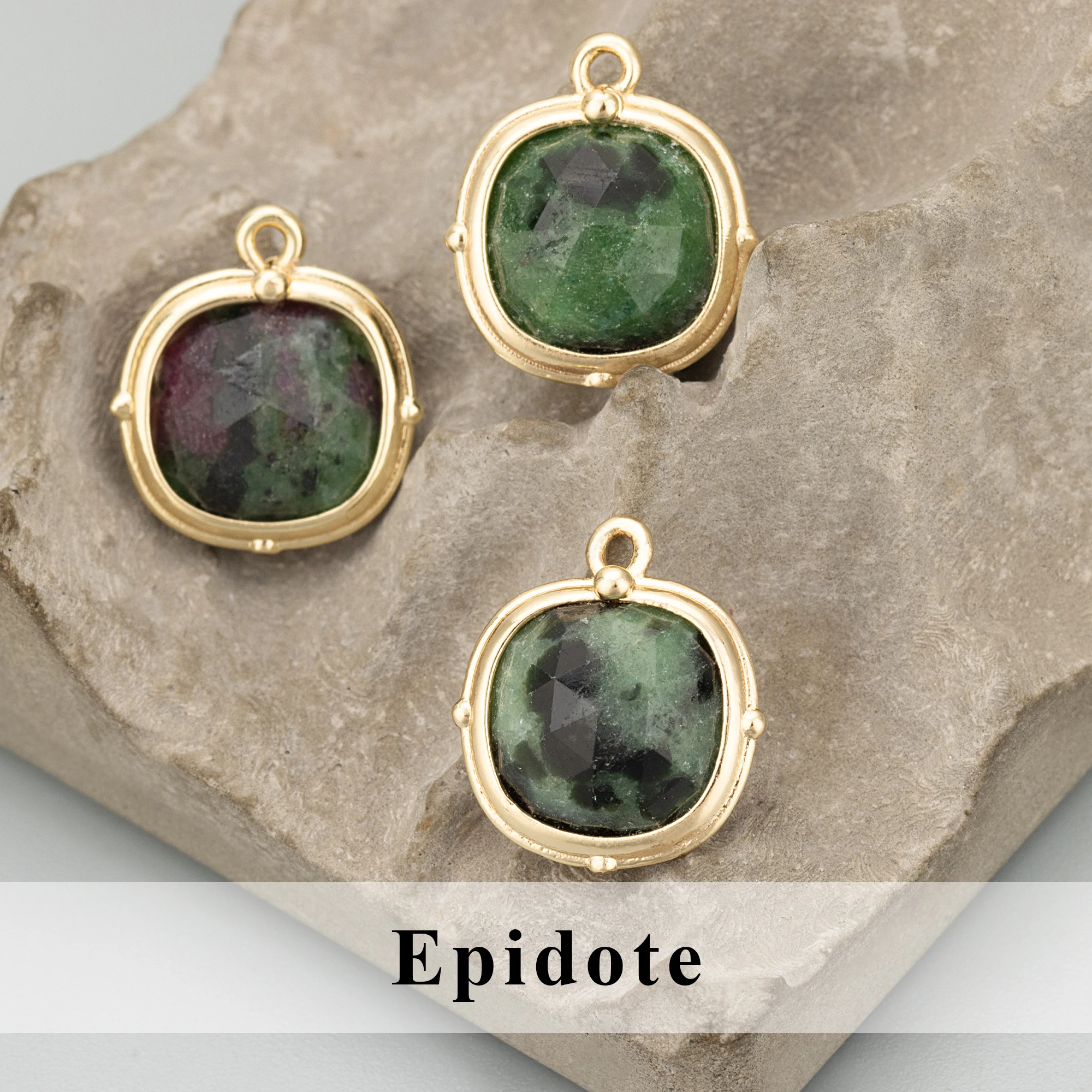 GUFEATHER ME79, 보석 액세서리, 18k 금 도금, 니켈 프리, 구리, 천연석, 참, 보석 제작, DIY 펜던트, 4 개/로트