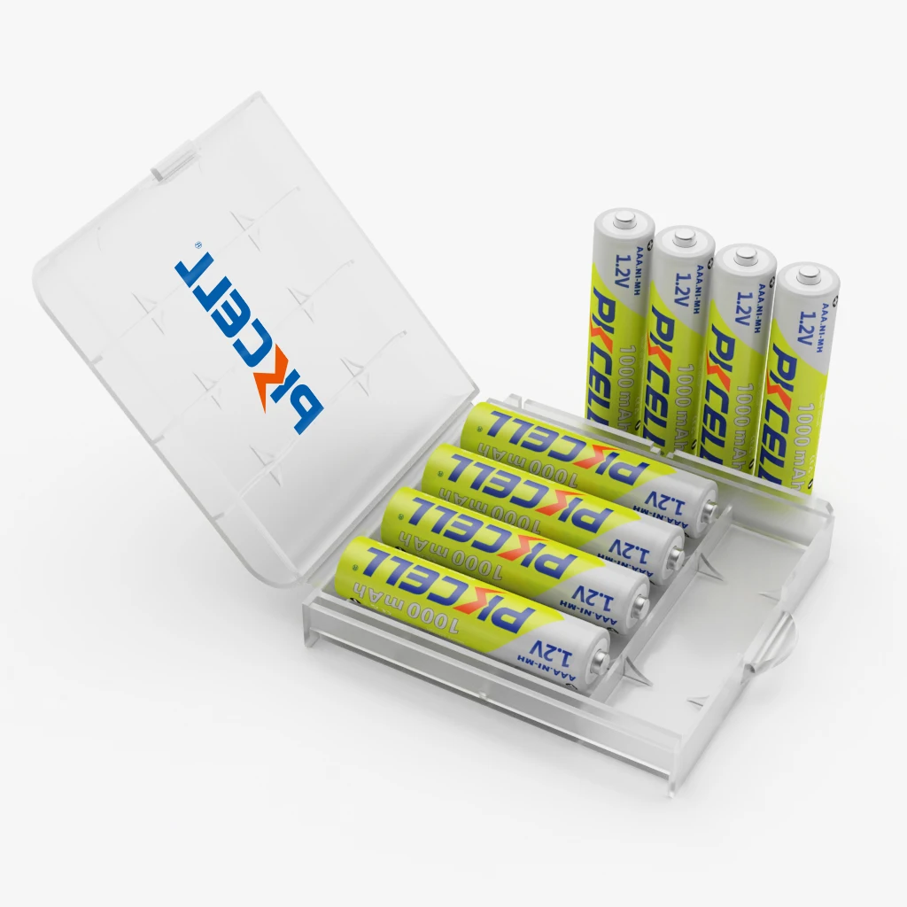 8PC PKCELL AAA Battery 1.2V NiMH AAA Rechargeable Batteries 1000mah aaa Clock Toys mouse battery And 2PC AAA/AA Battery Holder - Image 4