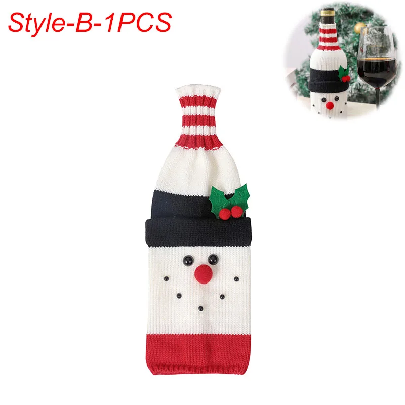 Set 3 Sacchetti Regalo Natalizi Per Bottiglie - Babbo Natale E Pupazzo Di Neve