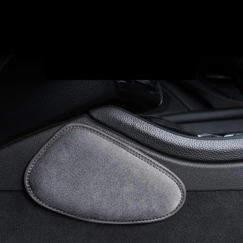 Samochodowa skórzana nakolannik generyczna łatwa do zainstalowania poduszka wysokiej jakości Auto duża odległość poduszek na nogi uchwyt na rękę akcesoria podpierające