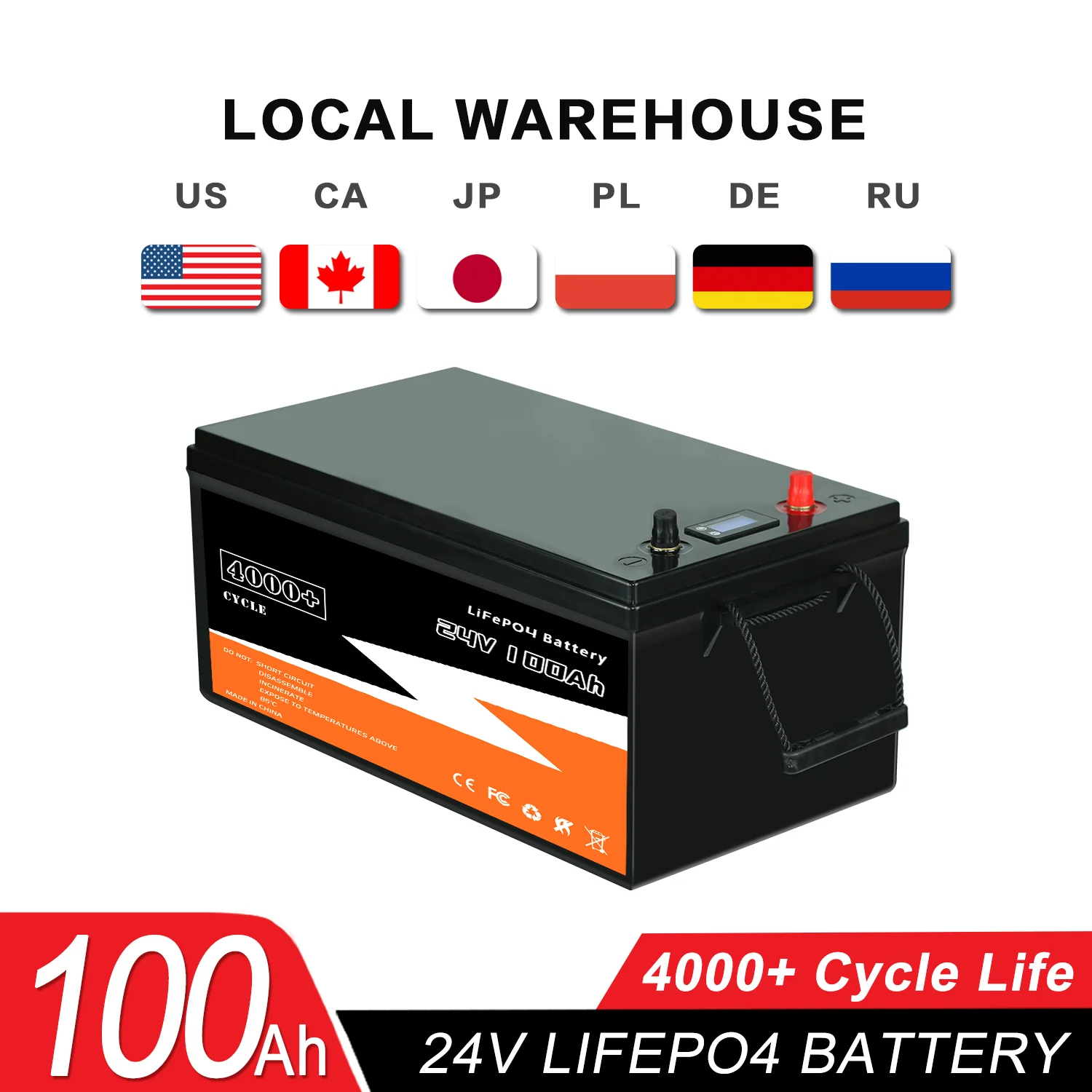 Batterie LiFePO4 12V 200Ah – Pack Rechargeable Au Lithium Fer Phosphate, Neuf