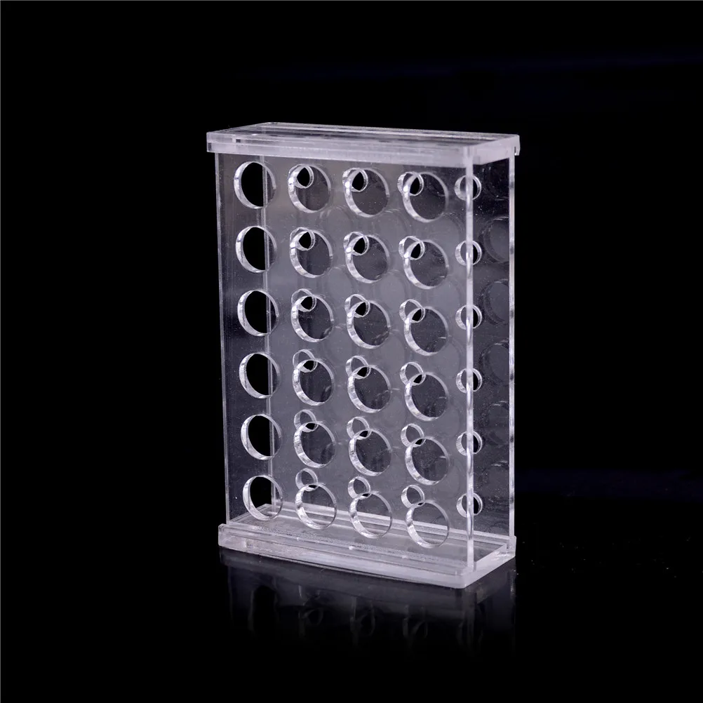 

24 Holes Plastic Test Tube Rack 1.5ml Clear Centrifuge Test Tube Test Tube Holder 11mm Dia School Lab Equipment