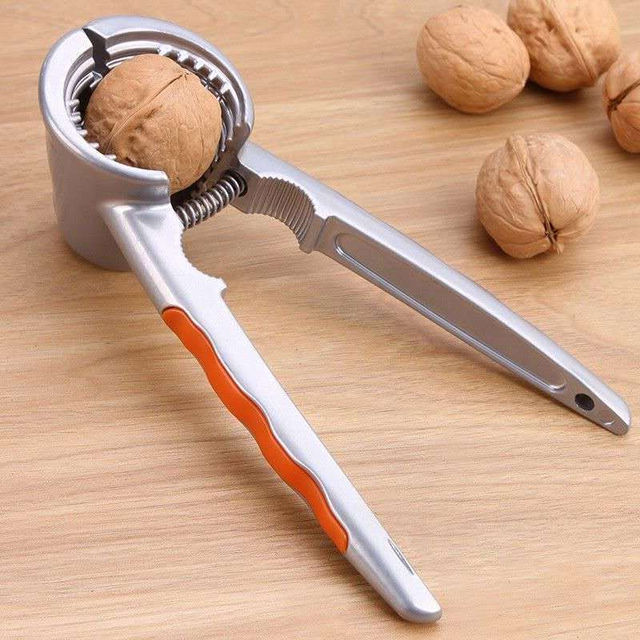 Aluminum Nutcracker with Four Nips Clamps Kitchen Tool MultiFunctional