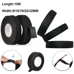 High Temperature Resistant Flame Retardant Velvet Electrical Tape - 15m Insulation - 32mm (Black)