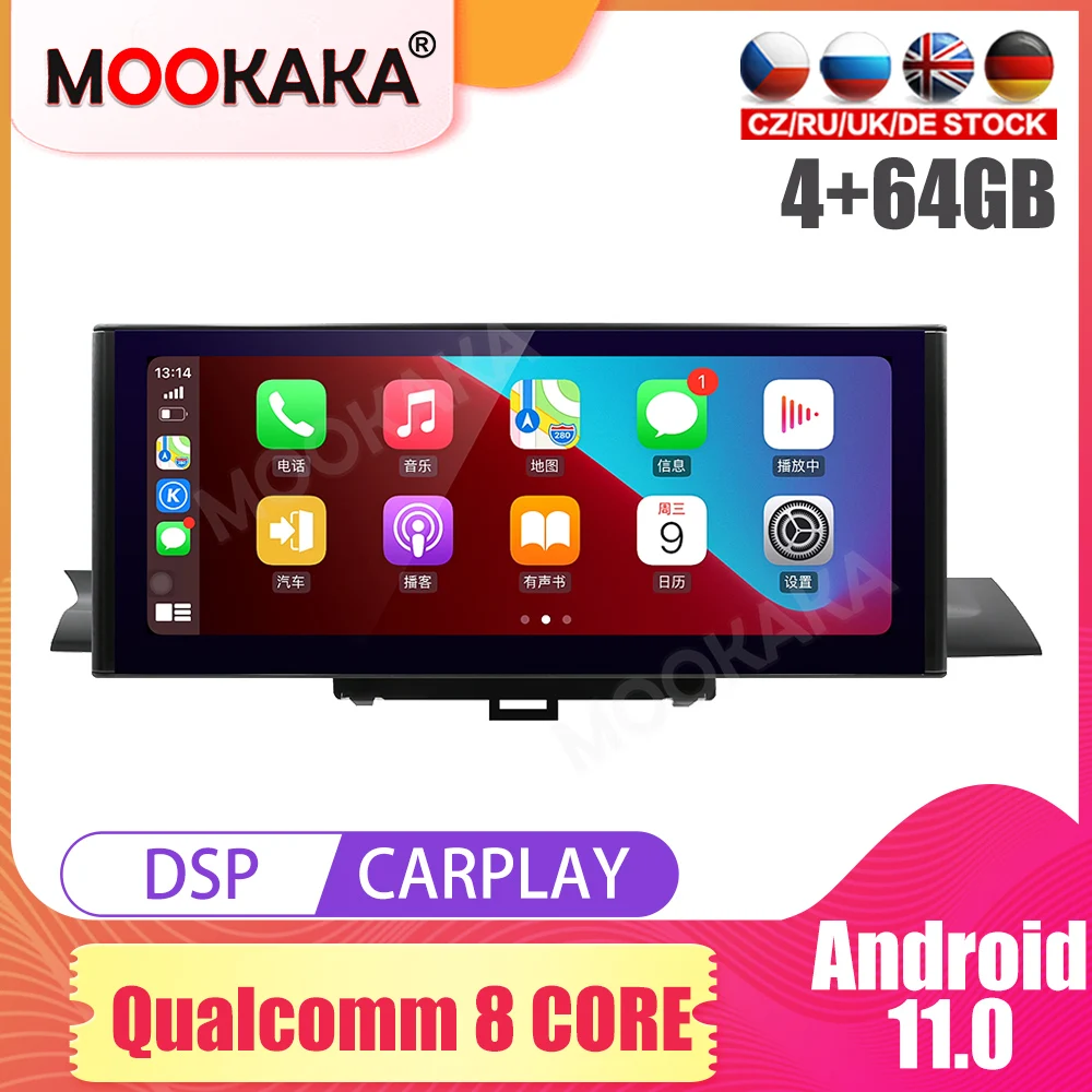 

Car Radio Carplay Android For Audi A4L A5 2017-2019 GPS Navigation Multimedia Player Touch Screen DSP Stereo Head Unit