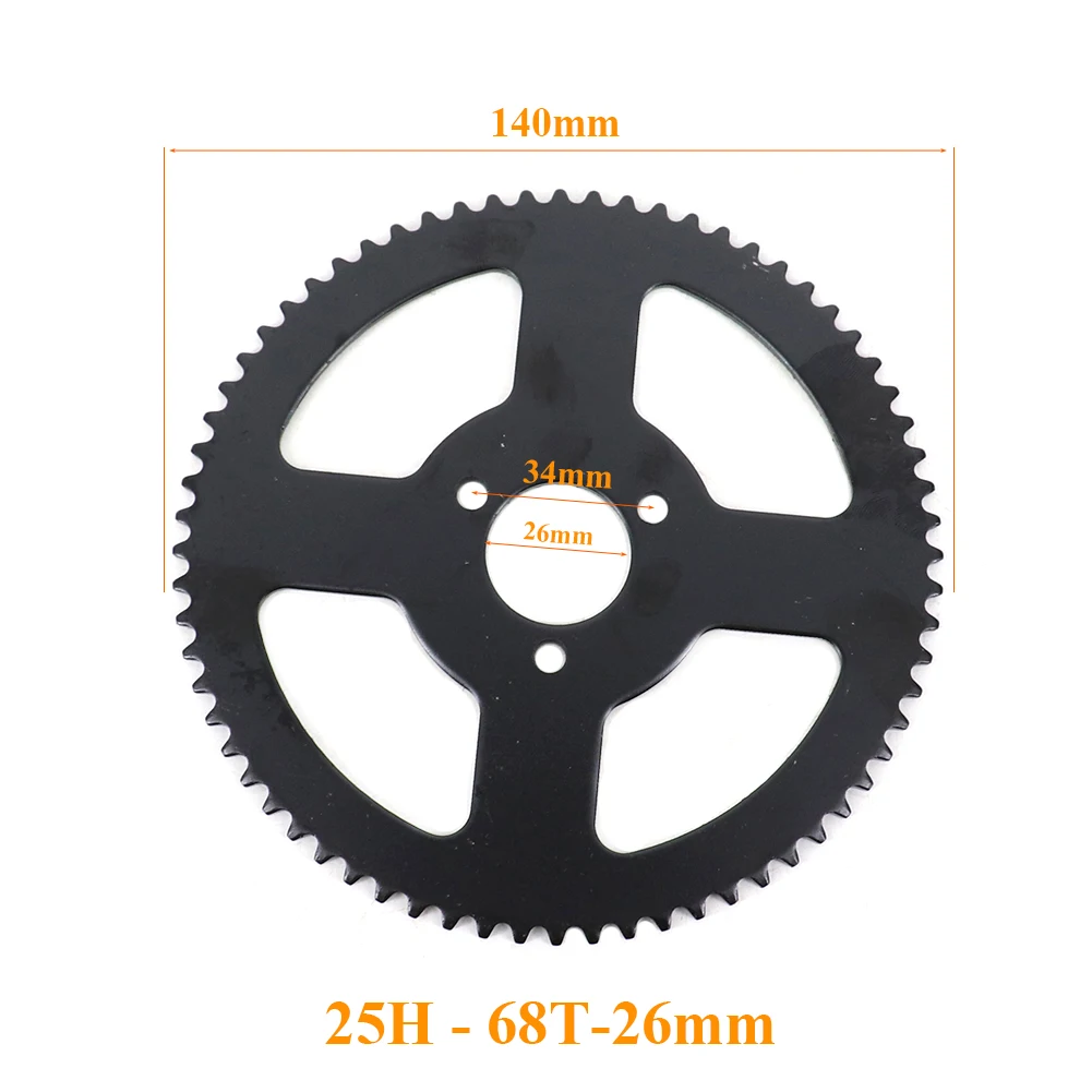 High-Performance Front and Rear Sprocket with Chain for Mini Pocket Bikes