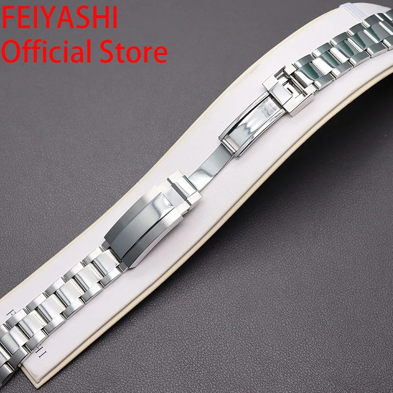 20mm Strap 316L Stainless Steel Men's Watch Bracelet Watchband Parts Wristband For Daytona Oyster Perpetual gmt 36/40mm Case
