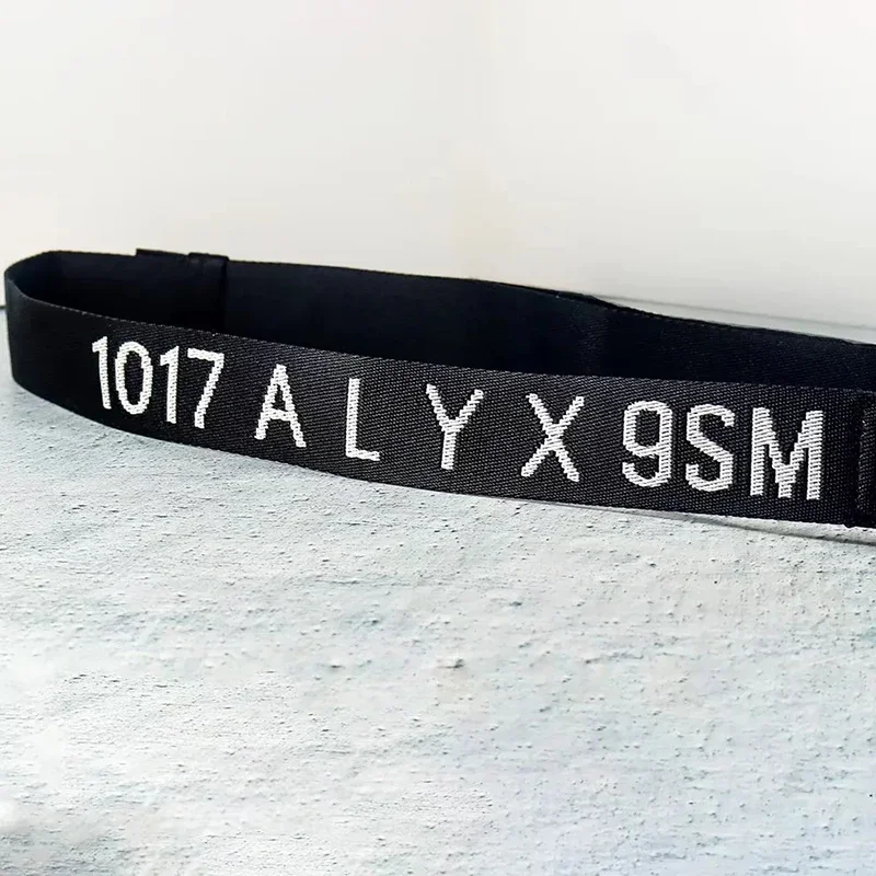 High Quality Woven Letter Logo 1017 ALYX 9SM Belt Functional Tactical Metal Buckle Street Unisex Adjustable Waist Belt Men Women