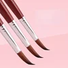 Kolinsky Acrylic Nail Brush Good Quality Nail Art Mink Brush Wood Handle Gel Builder Manicure Brush Drawing Tools Size 6-24 6